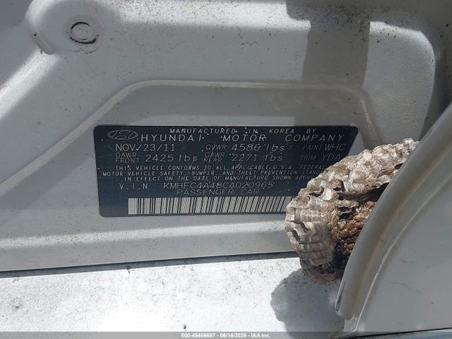 2012 Hyundai Sonata Hybrid მანქანა იყიდება აუქციონზე, vin: KMHEC4A48CA020965, აუქციონის ნომერი: 45406657