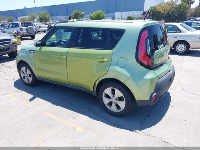 2016 Kia Soul მანქანა იყიდება აუქციონზე, vin: KNDJN2A26G7864523, აუქციონის ნომერი: 45406659
