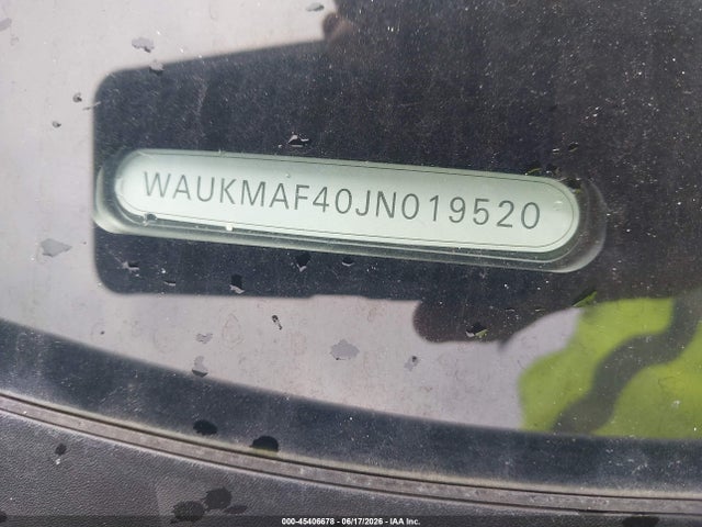 Aukcja sprzedaży 2018 Audi A4, vin: WAUKMAF40JN019520, numer aukcji: 45406678