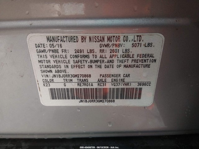 Продаж на аукціоні авто 2016 Infiniti Qx50, vin: JN1BJ0RR3GM270868, номер лоту: 45406709