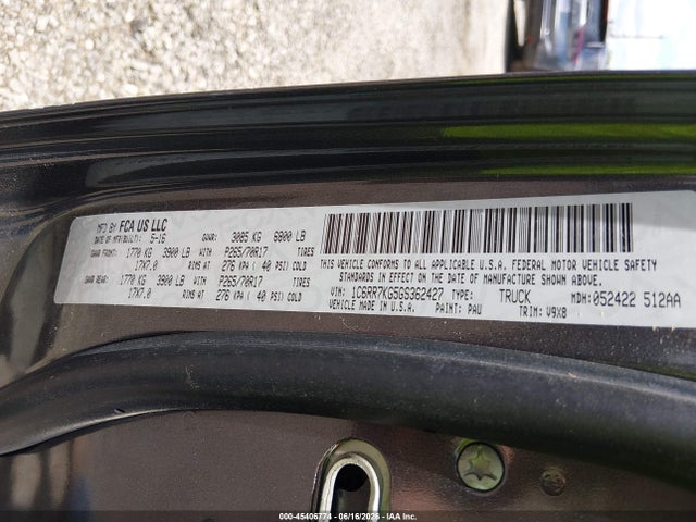 Aukcja sprzedaży 2016 Ram 1500 Tradesman, vin: 1C6RR7KG5GS362427, numer aukcji: 45406774
