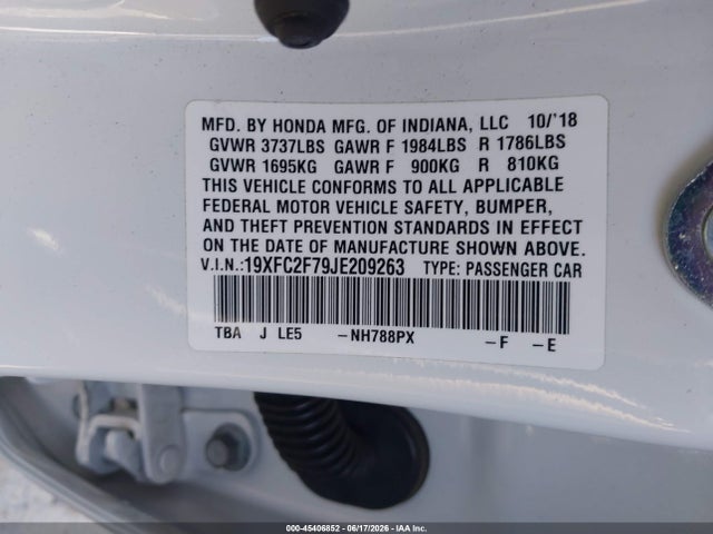 19XFC2F79JE209263 Honda CIVIC EX