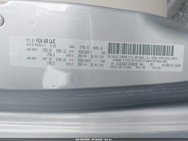 Dodge Grand Caravan Se 2018 2C4RDGBG7JR296835 Image 7