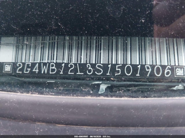 Продажа на аукционе авто 1995 Buick Regal Custom/gran Sport, vin: 2G4WB12L3S1501906, номер лота: 45407057