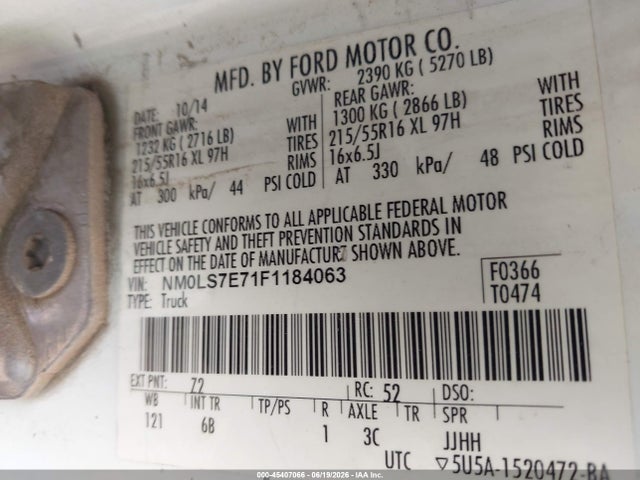 Ford Transit Connect Xl 2015 NM0LS7E71F1184063 Image 9
