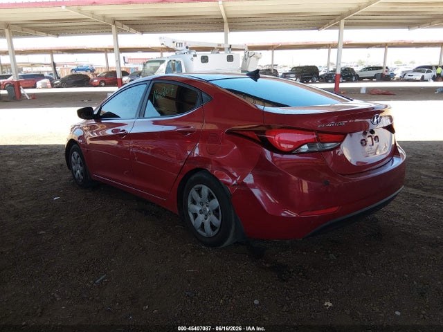 2016 Hyundai Elantra Se მანქანა იყიდება აუქციონზე, vin: KMHDH4AE7GU557580, აუქციონის ნომერი: 45407087