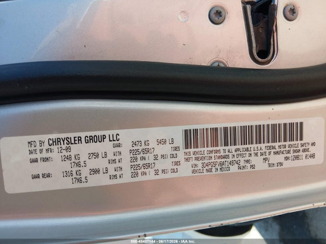 Продажа на аукционе авто 2010 Dodge Journey Sxt, vin: 3D4PG5FV6AT149742, номер лота: 45407144