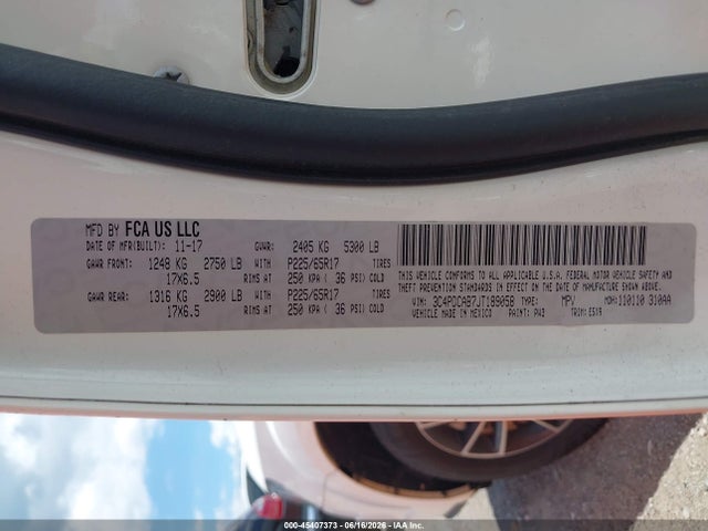 Продажа на аукционе авто 2018 Dodge Journey Se, vin: 3C4PDCAB7JT189058, номер лота: 45407373