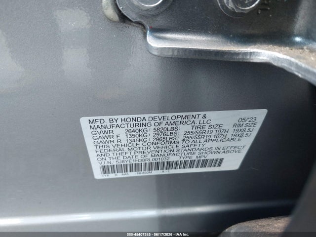 2024 Acura Mdx Standard მანქანა იყიდება აუქციონზე, vin: 5J8YE1H38RL001032, აუქციონის ნომერი: 45407385