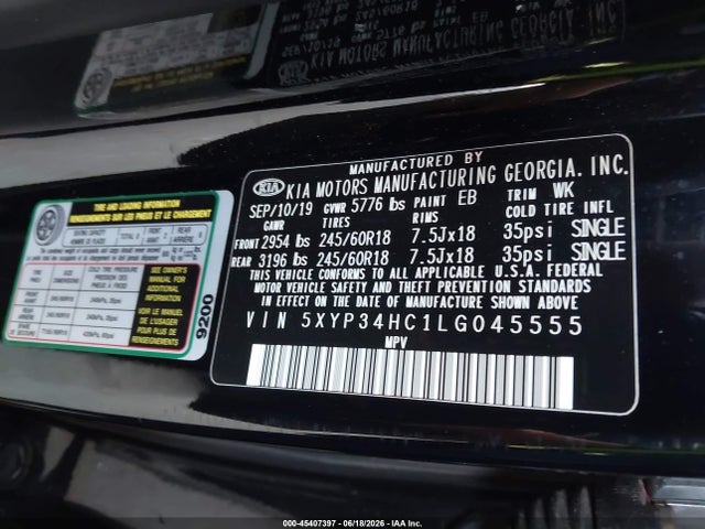 KIA Telluride Ex 2020 5XYP34HC1LG045555 Image 9