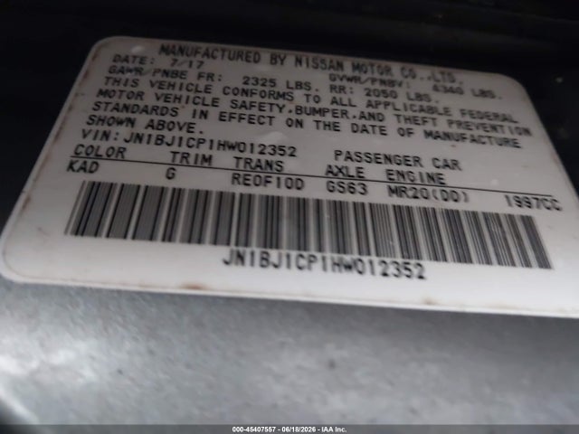 JN1BJ1CP1HW012352 Nissan Rogue Sport S