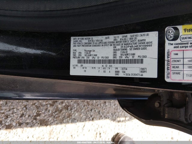 Ford FIESTA SE 2014 3FADP4BJ4EM159995 Image 9