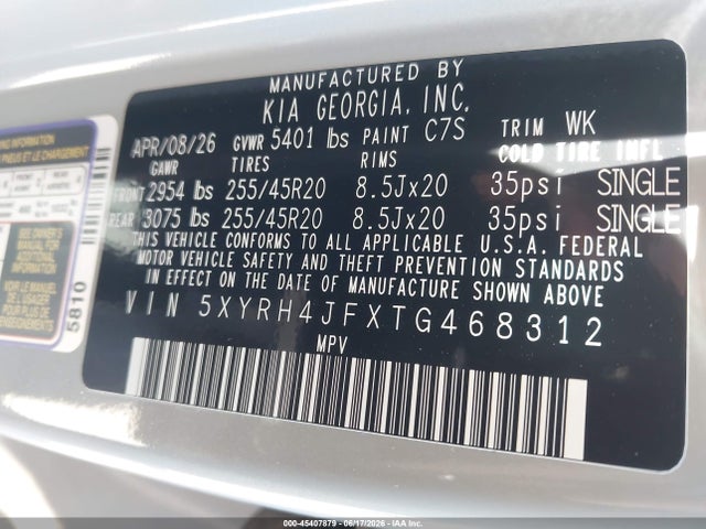 KIA SORENTO EX 2026 5XYRH4JFXTG468312 Image 9
