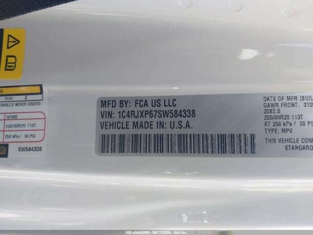 1C4RJXP67SW584338 Jeep Wrangler 4xe Sahara 4xe