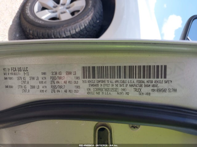 RAM 1500 Tradesman 2016 1C6RR6KT0GS125321 Image 9
