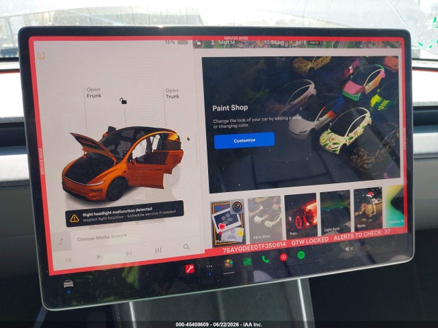 Продажа на аукционе авто 2026 Tesla Model Y All-wheel Drive/long Range Launch Series/premium All-wheel Drive, vin: 7SAYGDEE0TF350814, номер лота: 45408609