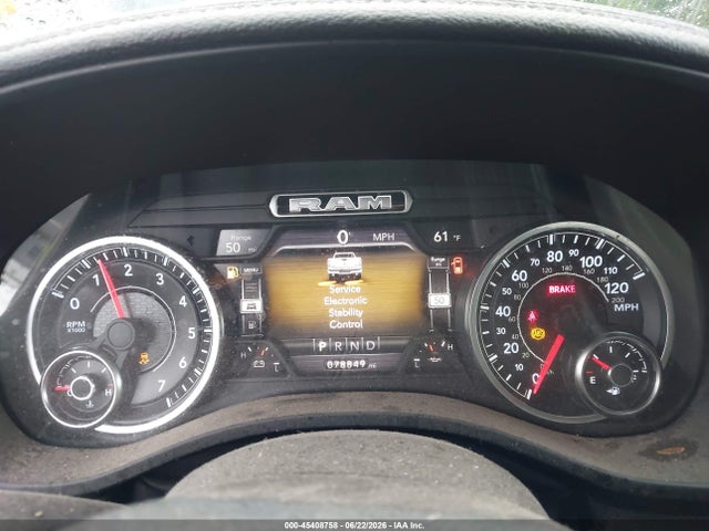 45408758 :رقم المزاد ، 1C6SRFDT7LN307069 vin ، 2020 Ram 1500 Laramie  4x4 6'4 Box مزاد بيع