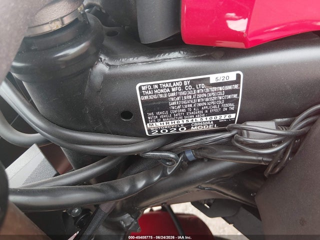 Honda CBR650 RA 2020 MLHRH0154L5100276 Image 10