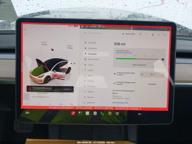 Aukcja sprzedaży 2023 Tesla Model 3 Rear-wheel Drive, vin: 5YJ3E1EA7PF405211, numer aukcji: 45408790