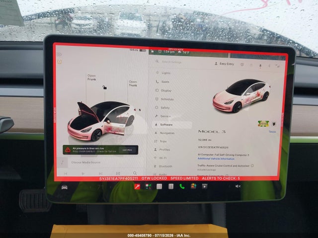 Aukcja sprzedaży 2023 Tesla Model 3 Rear-wheel Drive, vin: 5YJ3E1EA7PF405211, numer aukcji: 45408790