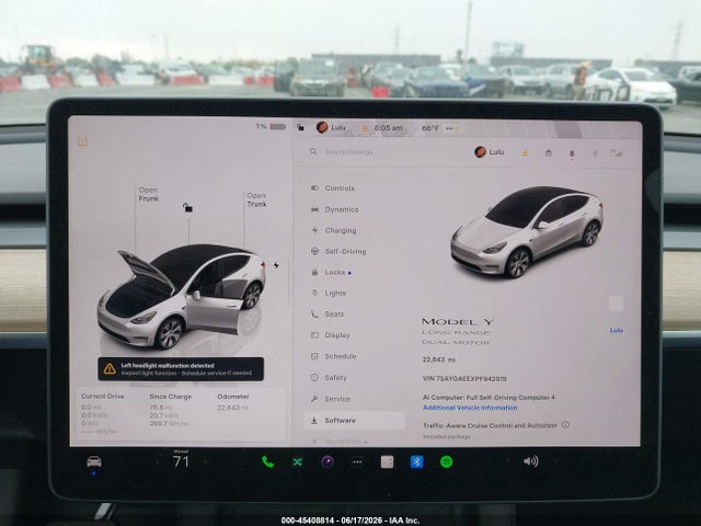 Aukcja sprzedaży 2023 Tesla Model Y Awd/long Range Dual Motor All-wheel Drive, vin: 7SAYGAEEXPF942015, numer aukcji: 45408814