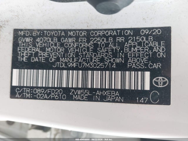 Toyota Prius Le Awd-e 2021 JTDL9MFU7M3025714 Image 9