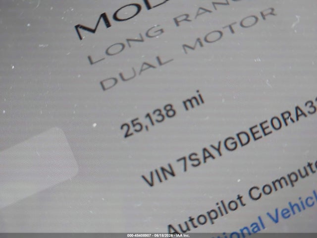 Aukcja sprzedaży 2024 Tesla Model Y Long Range Dual Motor All-wheel Drive, vin: 7SAYGDEE0RA330195, numer aukcji: 45408907