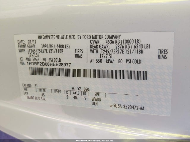 1FDBF2B68HEE28977 Ford F-250 Xl/xlt