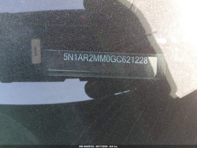 45409103 :رقم المزاد ، 5N1AR2MM0GC621228 vin ، 2016 Nissan Pathfinder Sl مزاد بيع