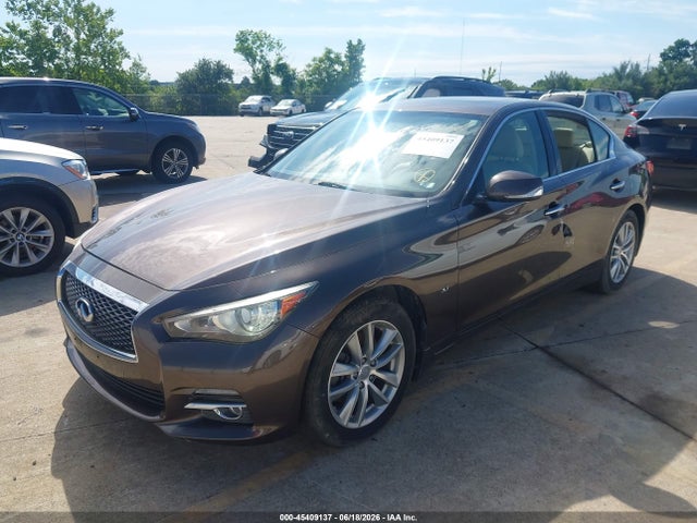 2015 Infiniti Q50 Premium მანქანა იყიდება აუქციონზე, vin: JN1BV7AR6FM397153, აუქციონის ნომერი: 45409137