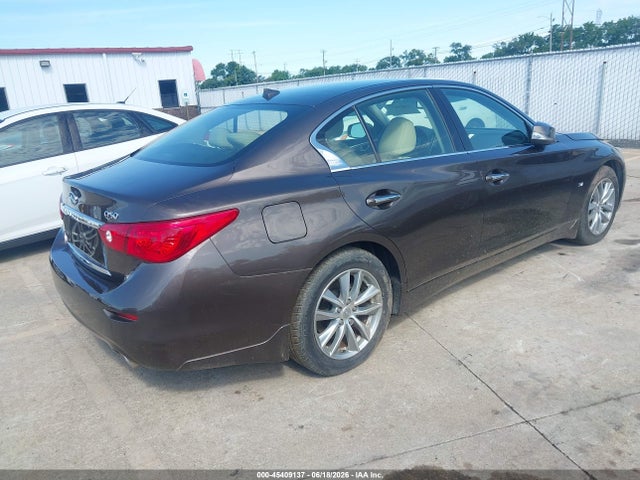 2015 Infiniti Q50 Premium მანქანა იყიდება აუქციონზე, vin: JN1BV7AR6FM397153, აუქციონის ნომერი: 45409137