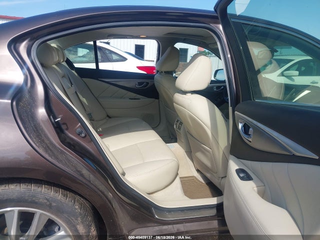 2015 Infiniti Q50 Premium მანქანა იყიდება აუქციონზე, vin: JN1BV7AR6FM397153, აუქციონის ნომერი: 45409137