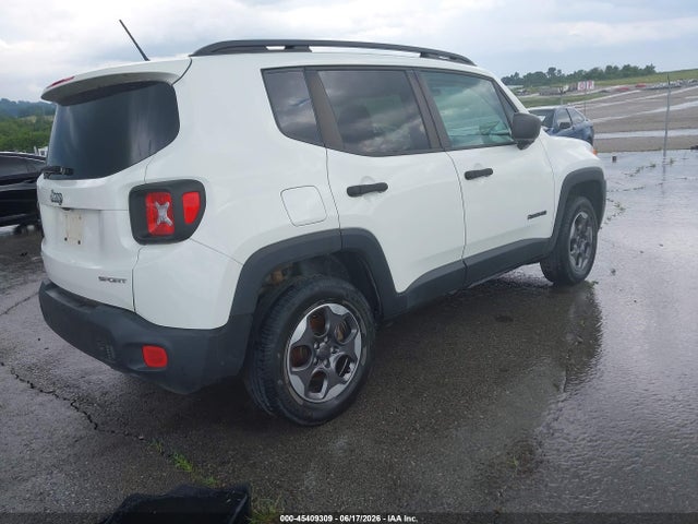 2017 Jeep Renegade Sport 4x4 მანქანა იყიდება აუქციონზე, vin: ZACCJBAH7HPE95443, აუქციონის ნომერი: 45409309