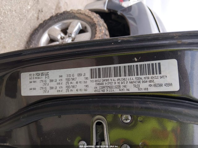 Продаж на аукціоні авто 2016 Ram 1500 Tradesman, vin: 1C6RR7SM0GS116228, номер лоту: 45409565