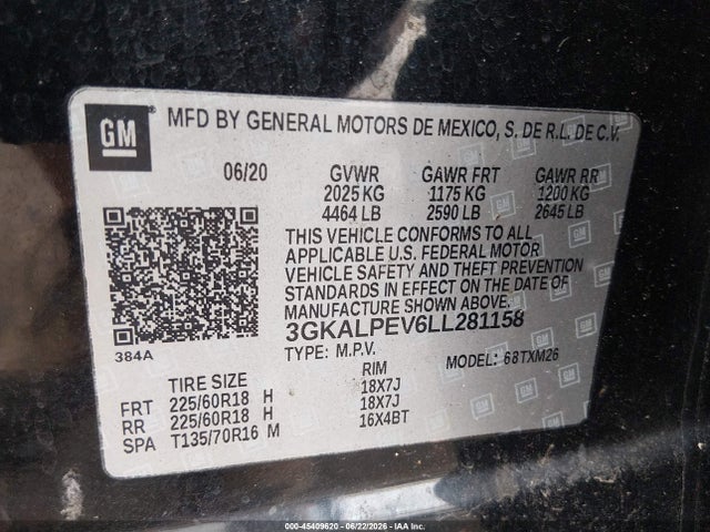 GMC Terrain Fwd Slt 2020 3GKALPEV6LL281158 Image 9