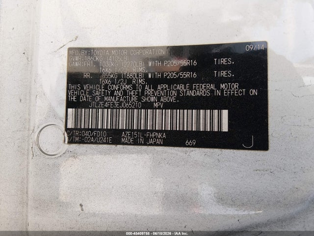 Scion XB 2014 JTLZE4FE3EJ065210 Image 9