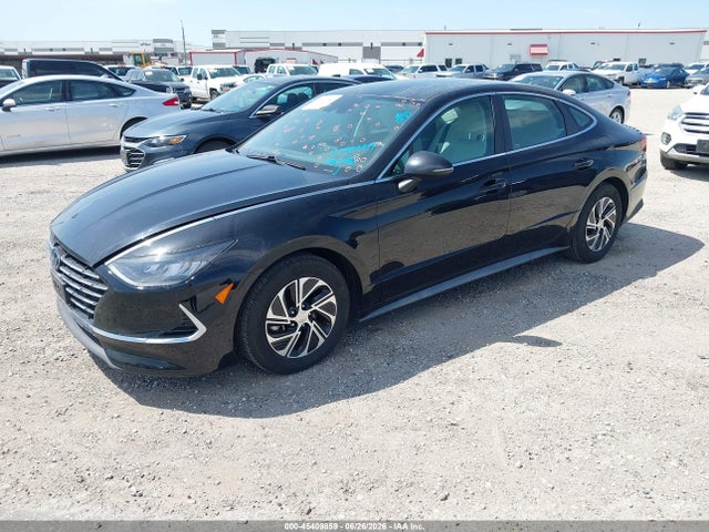 Hyundai Sonata Blue 2021 KMHL24JJ8MA030090 Image 2