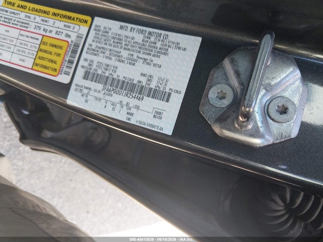 Ford Fusion Hybrid S 2018 3FA6P0UU1JR254469 Image 9