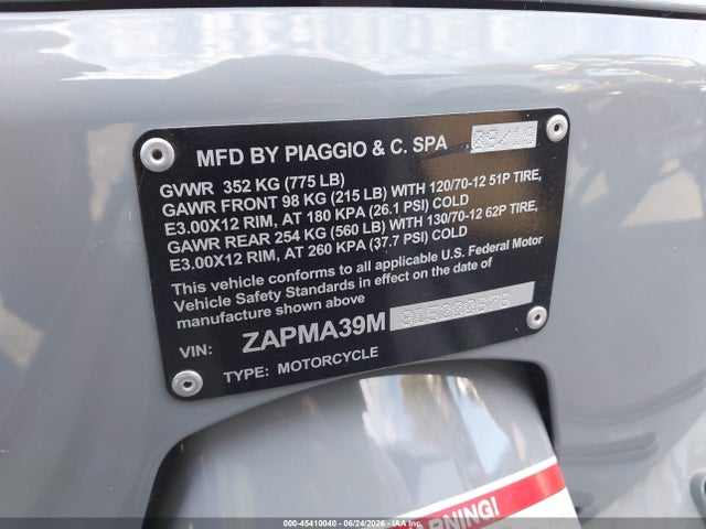 Vespa Gts 300 Super 2020 ZAPMA39M9L5200676 Image 10