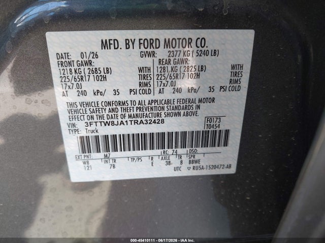 Ford Maverick Xlt 2026 3FTTW8JA1TRA32428 Image 9
