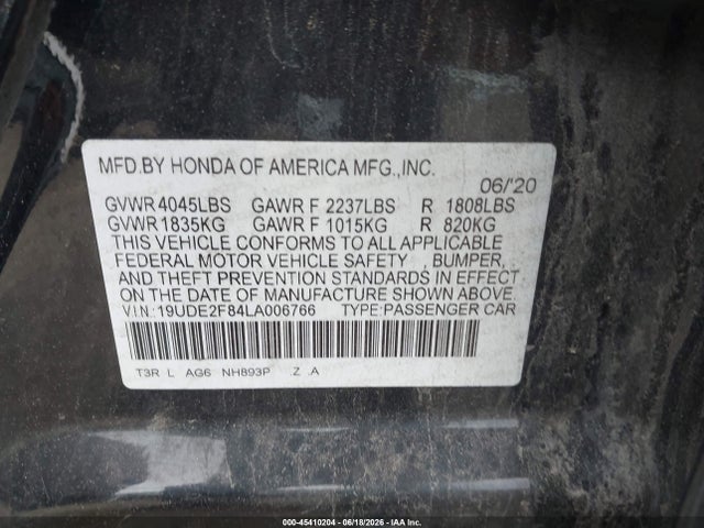 Acura Ilx Premium A-spec Packages/technology A-spec Packages 2020 19UDE2F84LA006766 Image 9