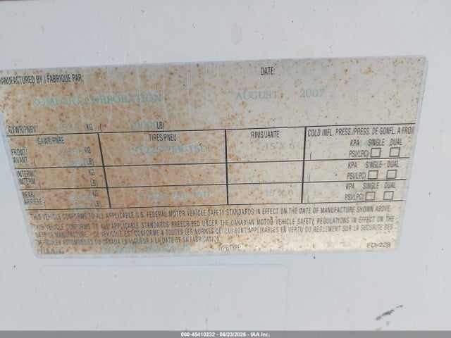 45410232 :رقم المزاد ، 1K52KBN2582024425 vin ، 2008 Komfort Other مزاد بيع