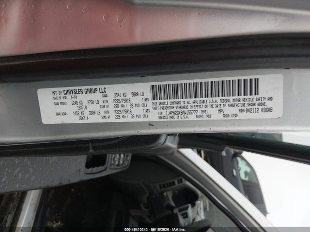 Продаж на аукціоні авто 2010 Jeep Liberty Sport, vin: 1J4PN2GK8AW155777, номер лоту: 45410243
