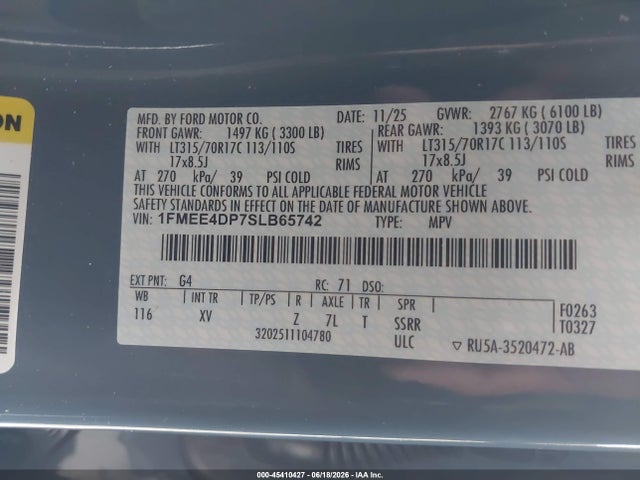 Ford Bronco Heritage Edition 2025 1FMEE4DP7SLB65742 Image 9
