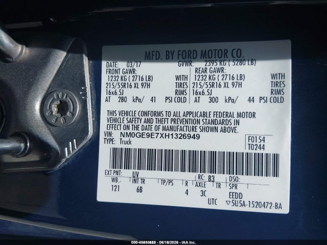 Ford Transit Connect Xl 2017 NM0GE9E7XH1326949 Image 9
