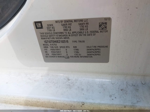 1GTV2TEH6EZ182516 GMC SIERRA 1500