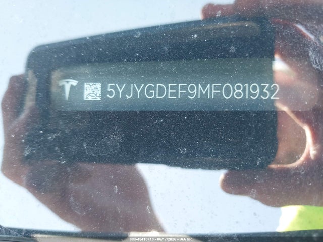 Продажа на аукционе авто 2021 Tesla Model Y Performance Dual Motor All-wheel Drive, vin: 5YJYGDEF9MF081932, номер лота: 45410713