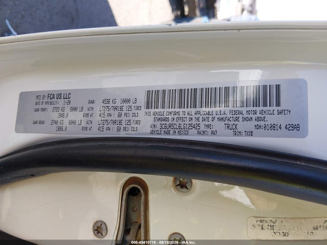 Продажа на аукционе авто 2020 Ram 2500 Tradesman  4x4 6'4 Box, vin: 3C6UR5CL6LG125425, номер лота: 45410718