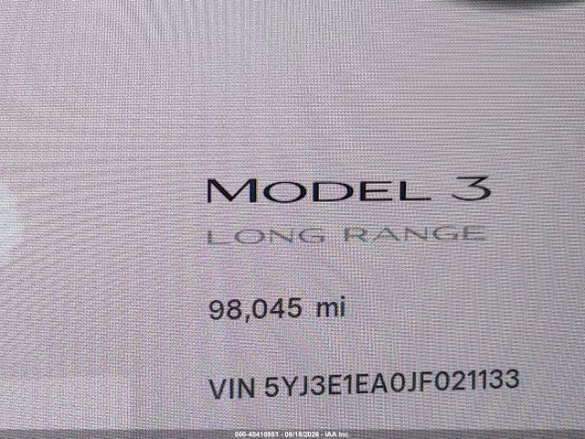 Tesla Model 3 Long Range/mid Range 2018 5YJ3E1EA0JF021133 Image 13