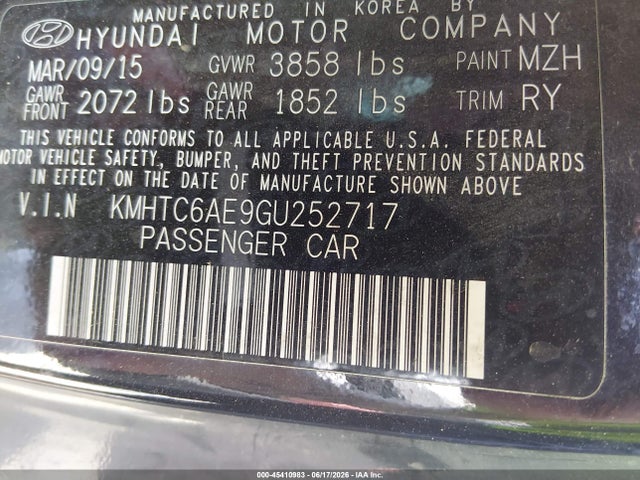 Hyundai Veloster Turbo R-spec 2016 KMHTC6AE9GU252717 Image 9